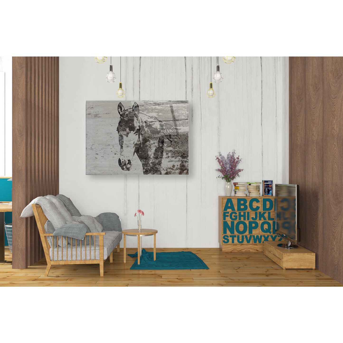 Epic Art 'Portrait of a Horse' by Irena Orlov, Acrylic Glass Wall Art,24x36