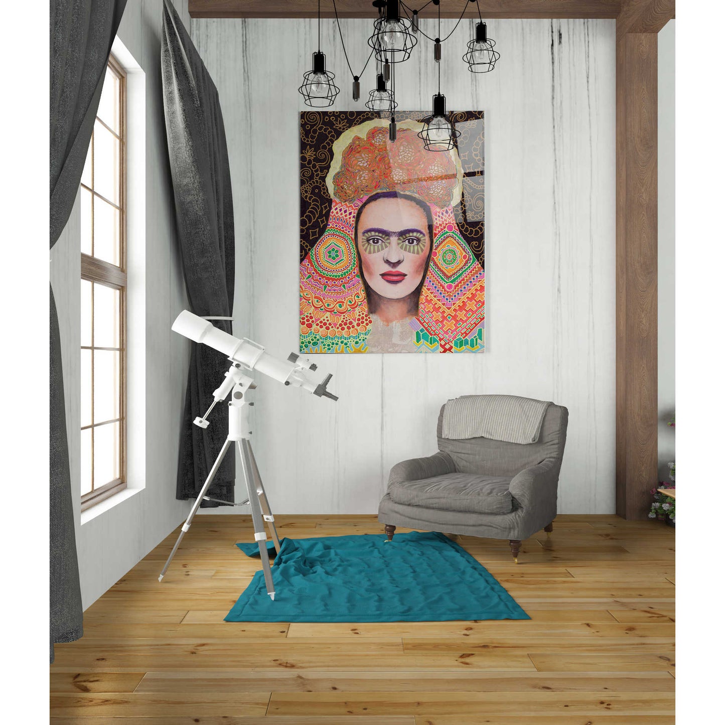 Epic Art 'Frida Santa Muerte' by Surma and Guillen, Acrylic Glass Wall Art,24x36