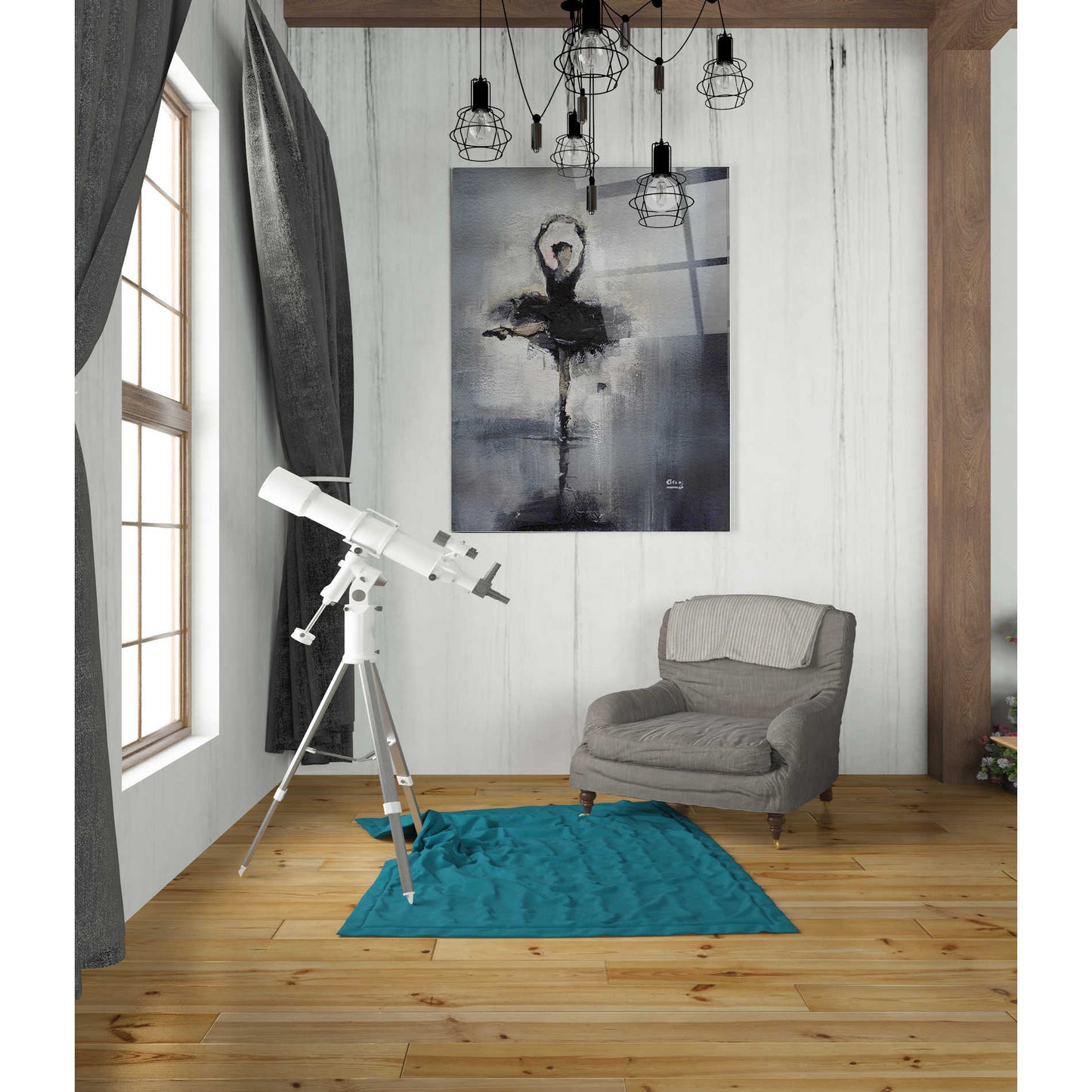 Epic Art 'Prima Donna' by Oscar Alvarez Pardo, Acrylic Glass Wall Art,24'x36