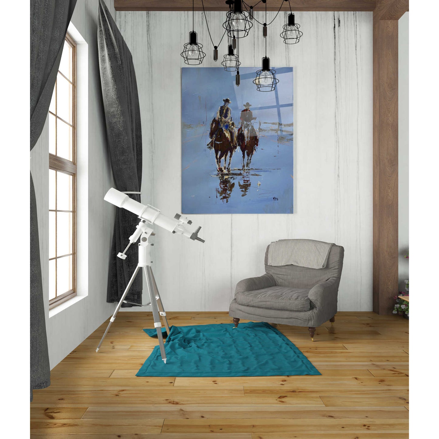 Epic Art 'Moonlight' by Oscar Alvarez Pardo, Acrylic Glass Wall Art,24'x36