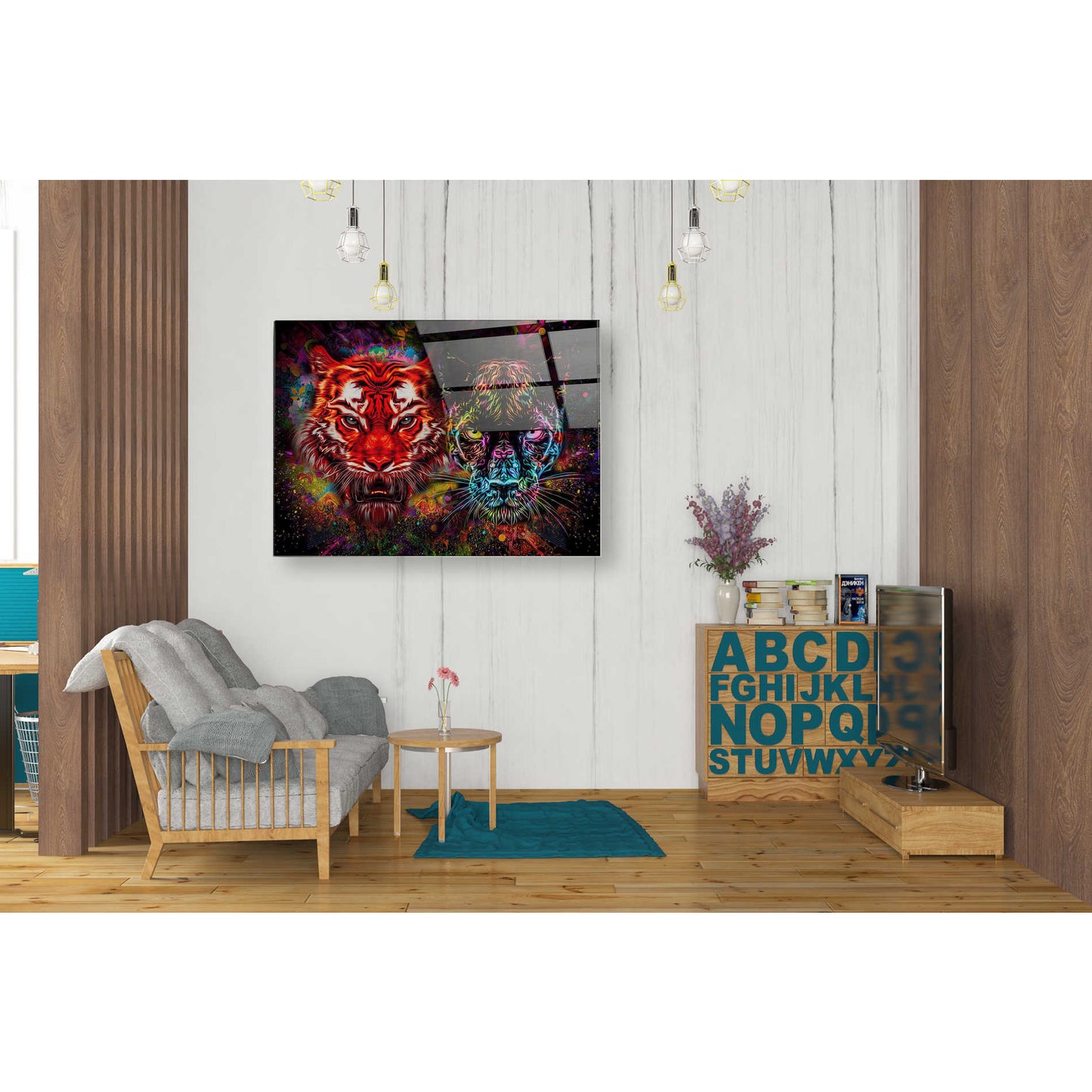 Epic Art 'Felis' Acrylic Glass Wall Art,24x36