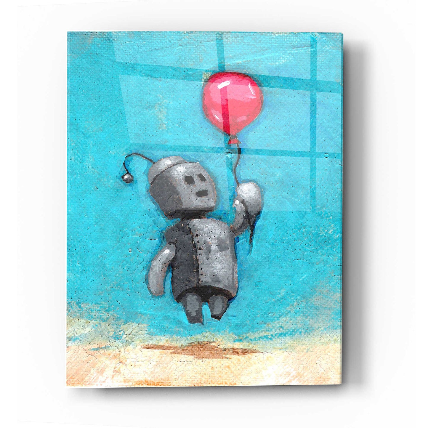 Epic Art 'Bot Balloon' by Craig Snodgrass, Acrylic Glass Wall Art,24x36