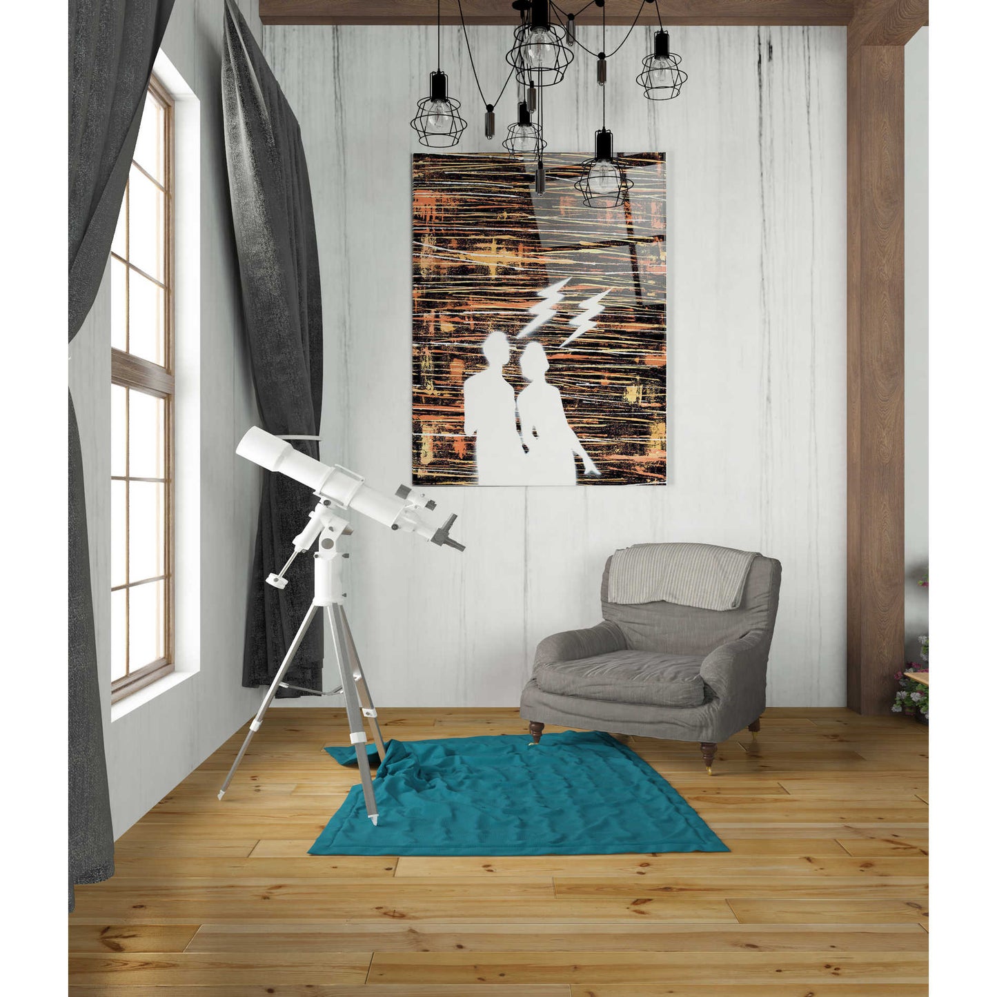 Epic Art 'Strucked' by Craig Snodgrass, Acrylic Glass Wall Art,24x36