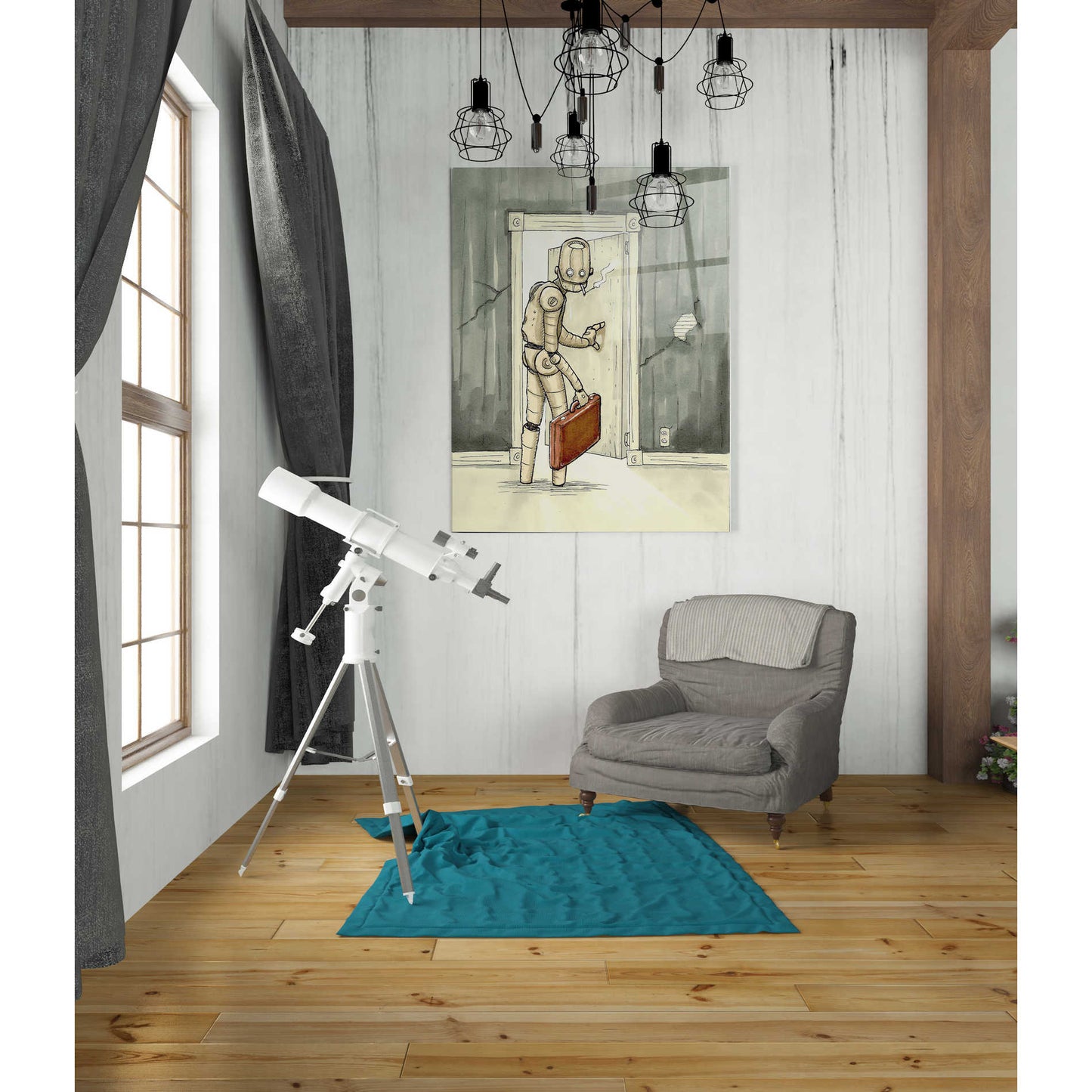 Epic Art 'I'll Be Back' by Craig Snodgrass, Acrylic Glass Wall Art,24x36