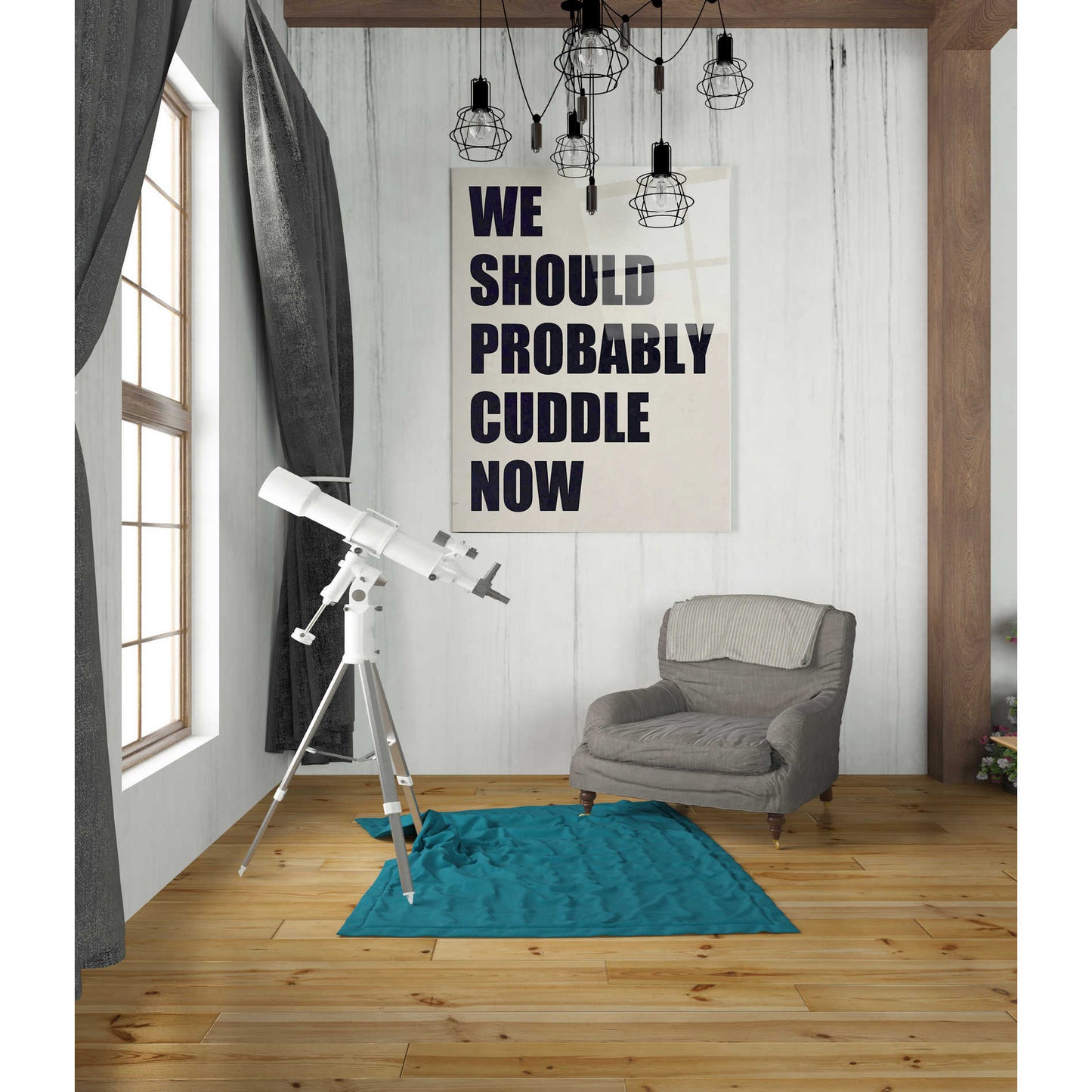 Epic Art 'We Should Probably Cuddle Now' by Nicklas Gustafsson, Acrylic Glass Wall Art,24x36