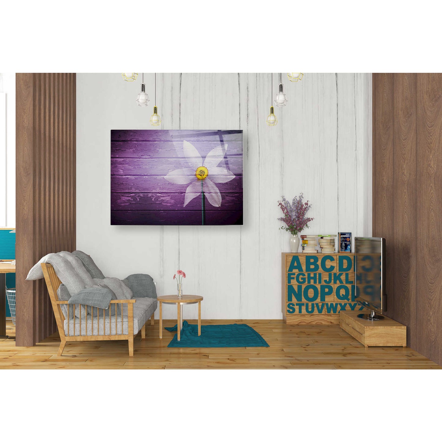 Epic Art "Wood Series: A Simple Paradise" Acrylic Glass Wall Art,24x36