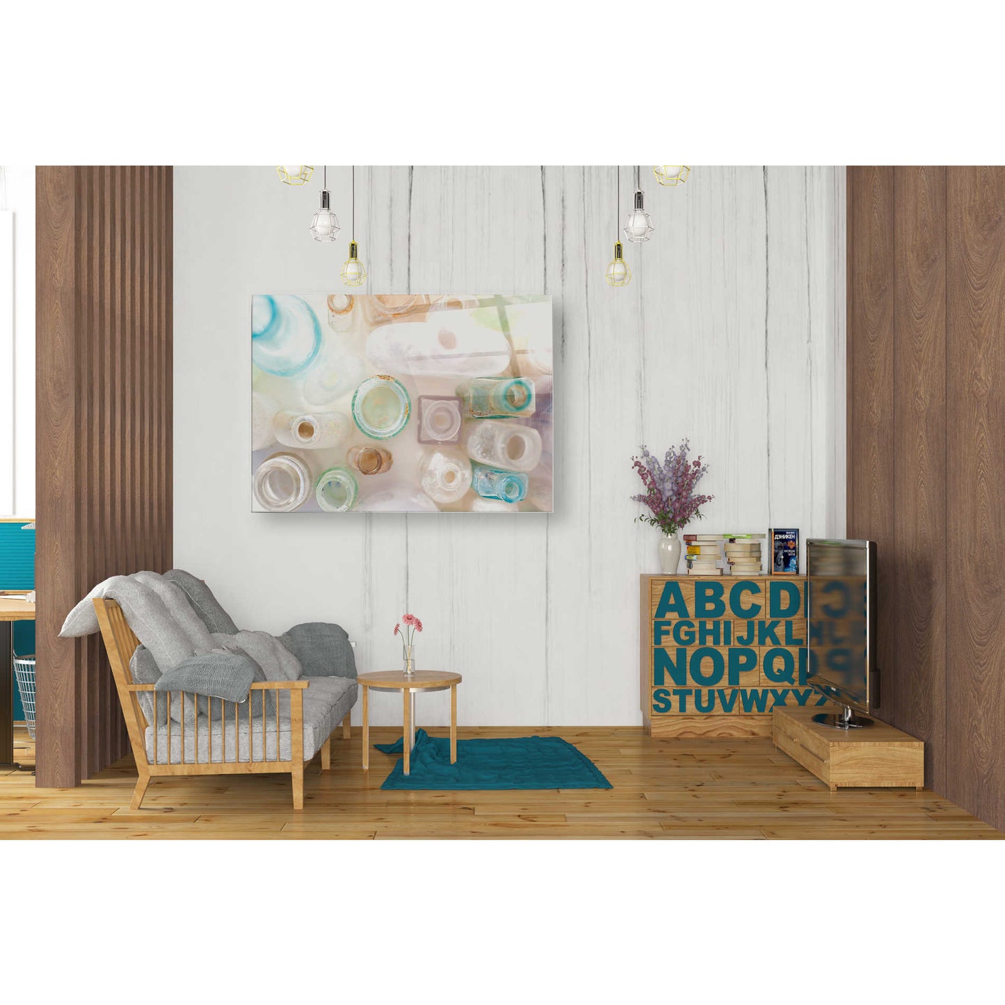 Epic Art 'Vintage Bottles' by Elena Ray, Acrylic Glass Wall Art,24x36