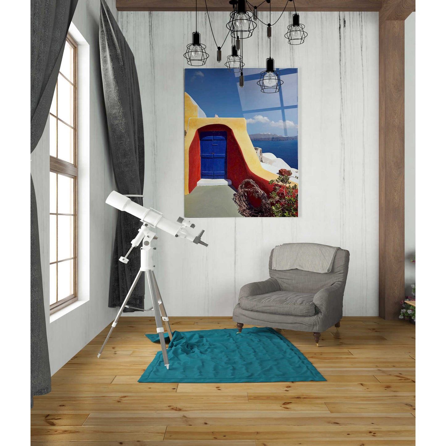 Epic Art 'Blue Door,' Acrylic Glass Wall Art,24x36