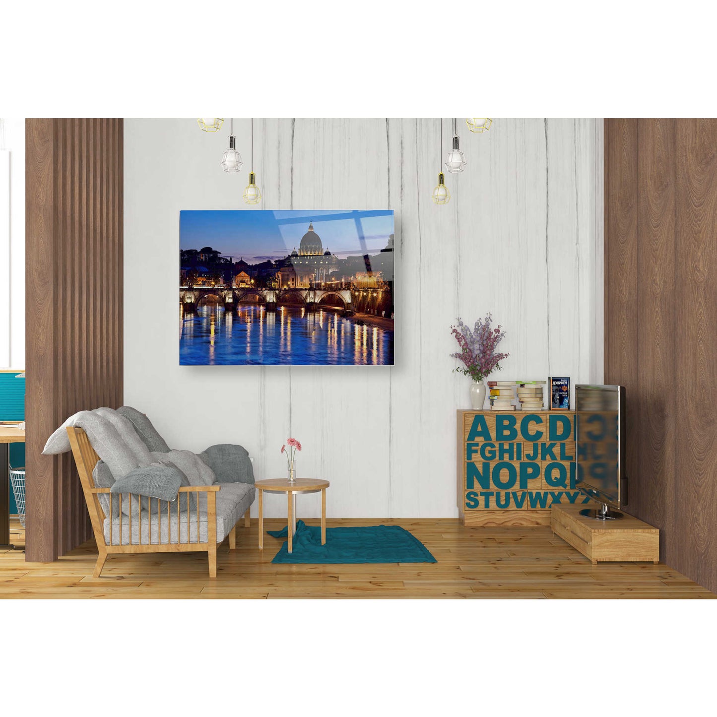 Epic Art 'Evening Reflections,' Acrylic Glass Wall Art,24x36