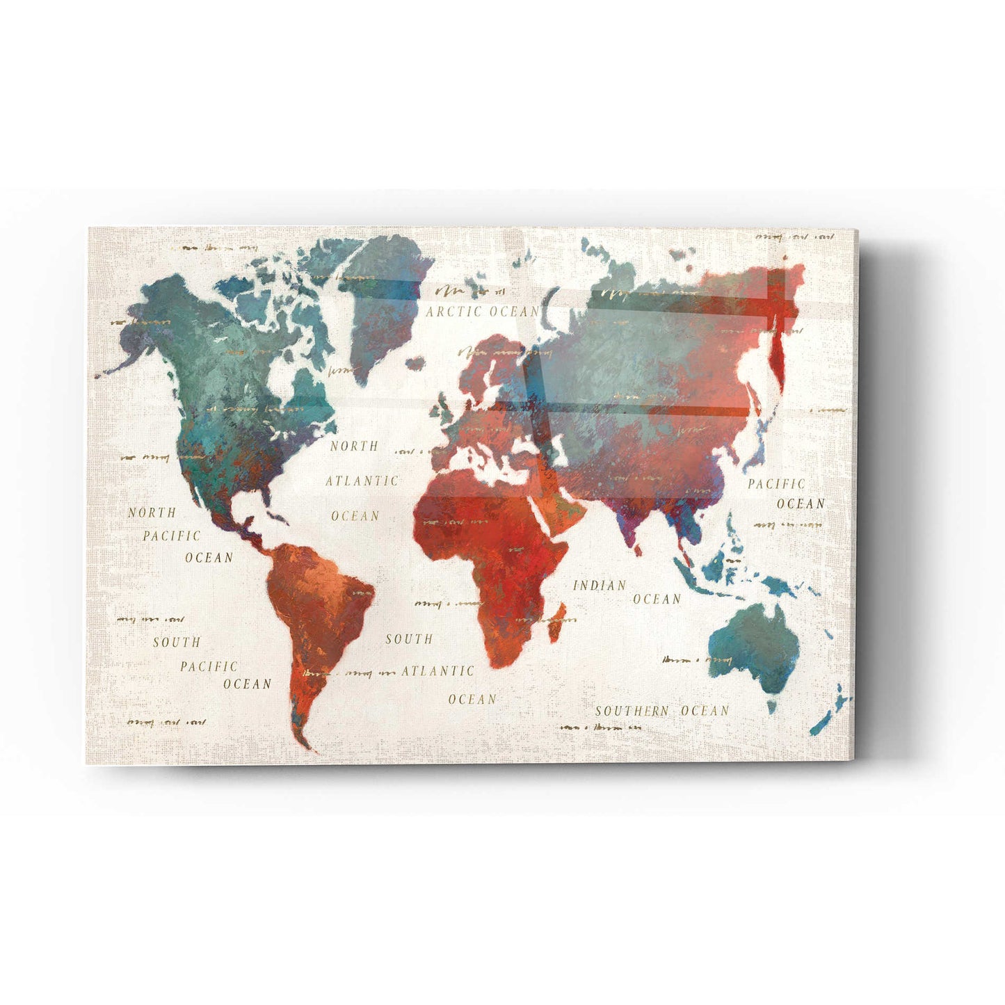 Epic Art 'Colorful World I' by James Wiens, Acrylic Glass Wall Art,24x36
