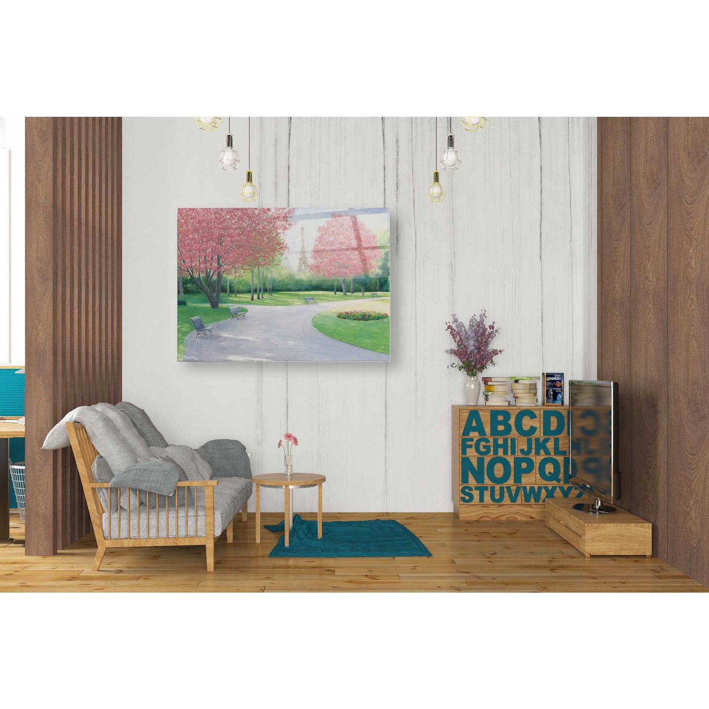 Epic Art 'Parisian Spring'by James Wiens, Acrylic Glass Wall Art,24x36