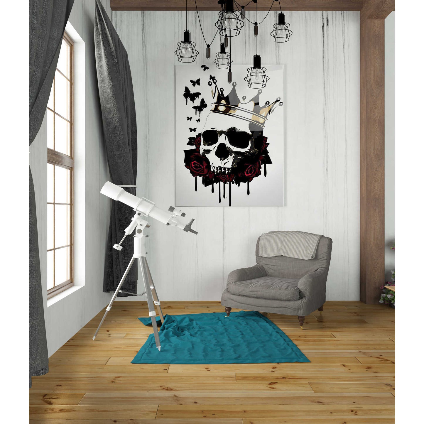 Epic Art 'El Rey De La Muerte' by Nicklas Gustaffson, Acrylic Glass Wall Art,24x36