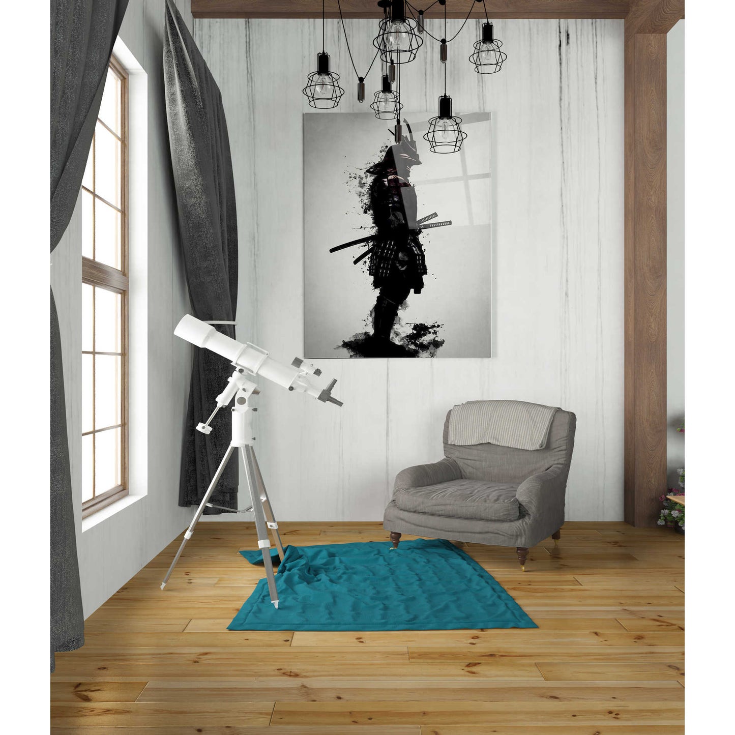 Epic Art 'Armored Samurai' by Nicklas Gustafsson, Acrylic Glass Wall Art,24x36