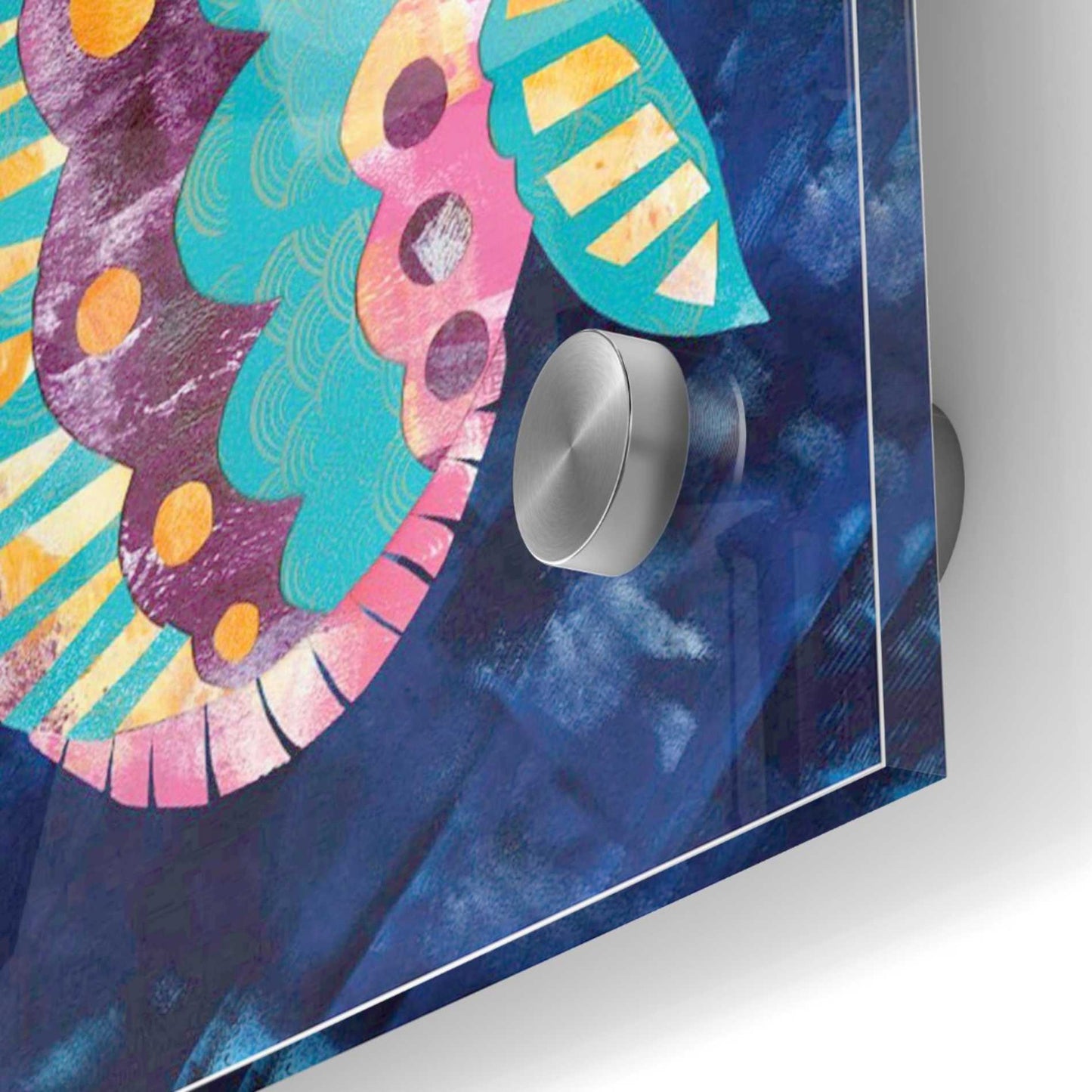 Epic Art 'Boho Reef IV' by Wild Apple Portfolio, Acrylic Glass Wall Art,36x36