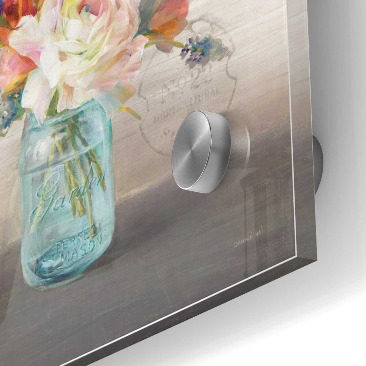 Epic Art 'French Cottage Bouquet II Mothers' by Danhui Nai, Acrylic Glass Wall Art,36x36