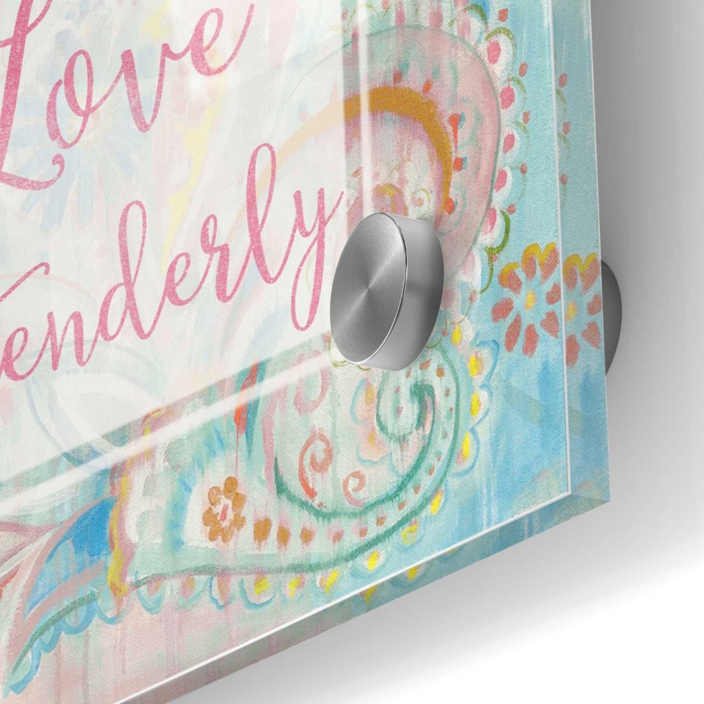 Epic Art 'Spring Dream Paisley III Pink Sentiment' by Danhui Nai, Acrylic Glass Wall Art,36x36