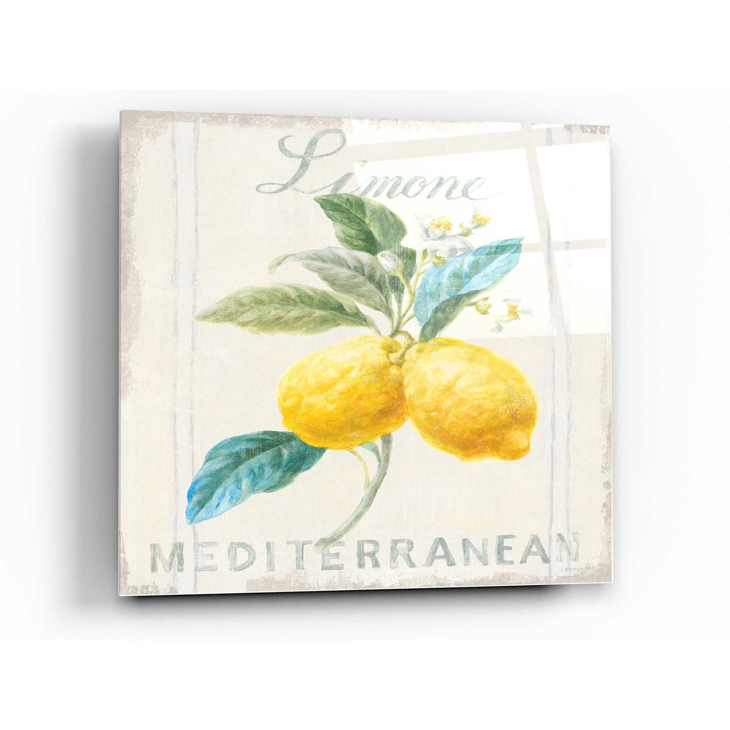 Epic Art 'Floursack Lemon III' by Danhui Nai, Acrylic Glass Wall Art,36x36