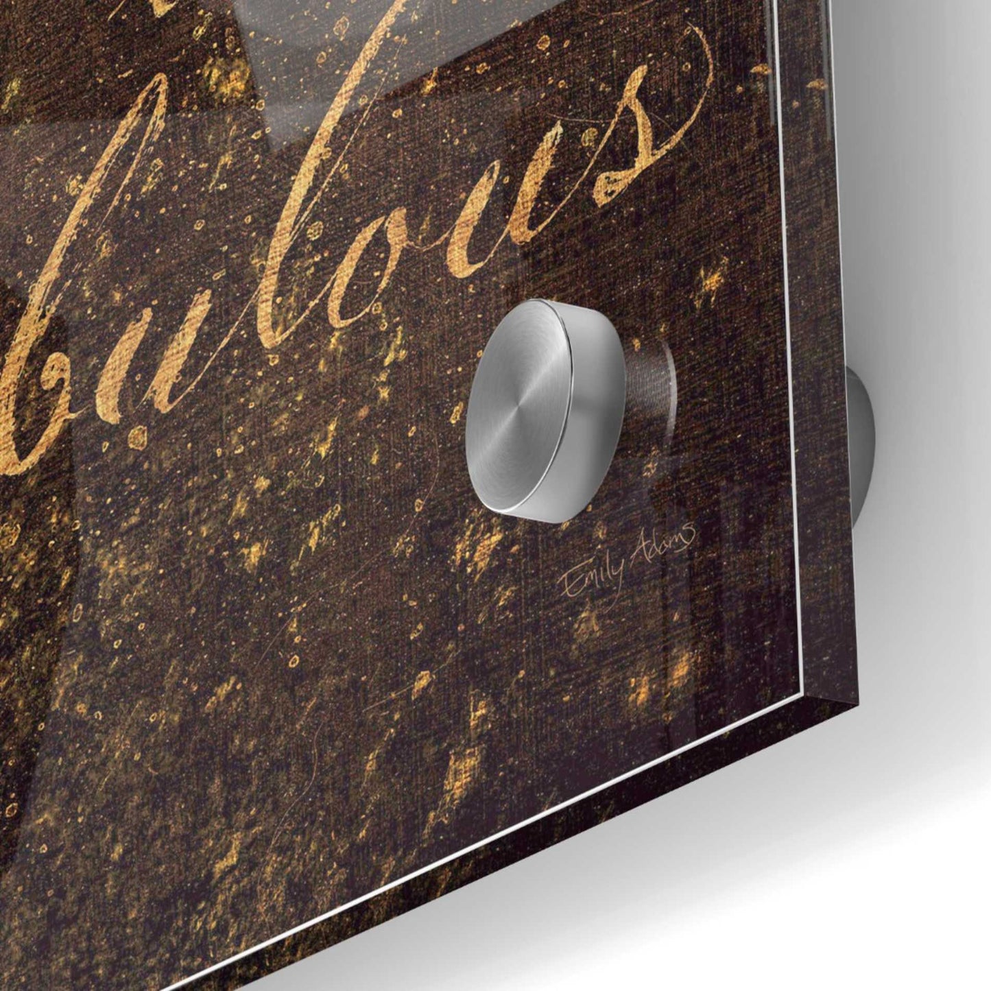 Epic Art 'Shoe Fetish Quotes I' by Emily Adams, Acrylic Glass Wall Art,36x36