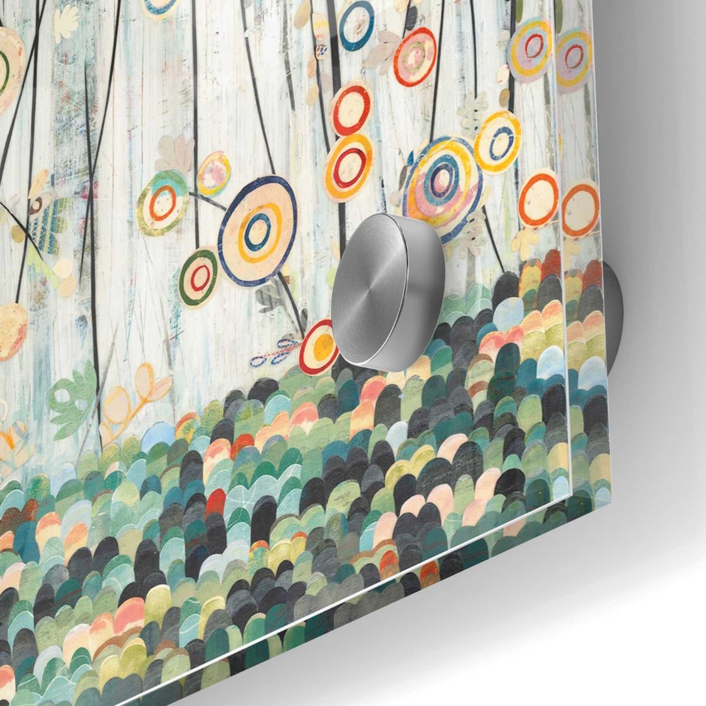 Epic Art 'Blooming Meadow' by Candra Boggs, Acrylic Glass Wall Art,36x36