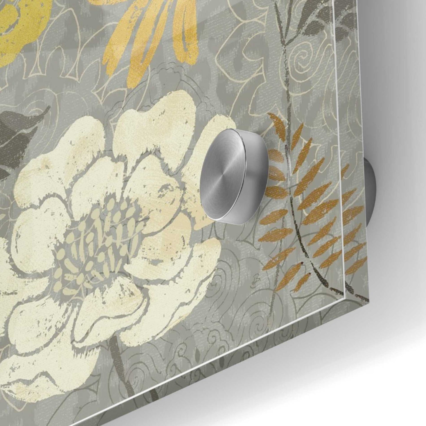 Epic Art 'Morning Tones Gold II' by Daphne Brissonet, Acrylic Glass Wall Art,36x36