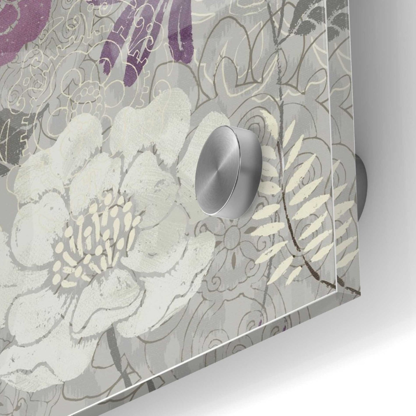 Epic Art 'Morning Tones Purple II' by Daphne Brissonet, Acrylic Glass Wall Art,36x36