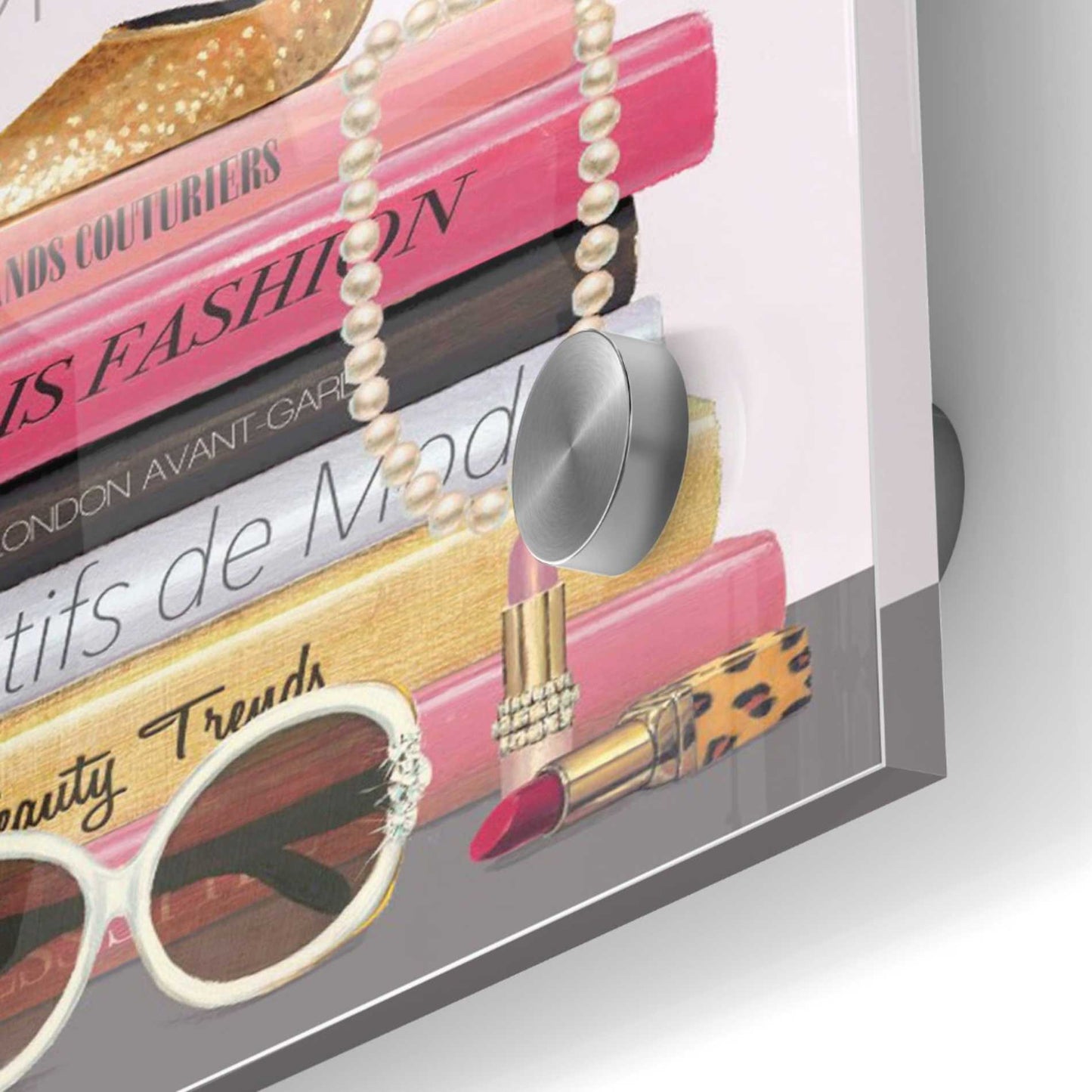 Epic Art 'Paris Style II Gold and Black' by Marco Fabiano, Acrylic Glass Wall Art,36x36