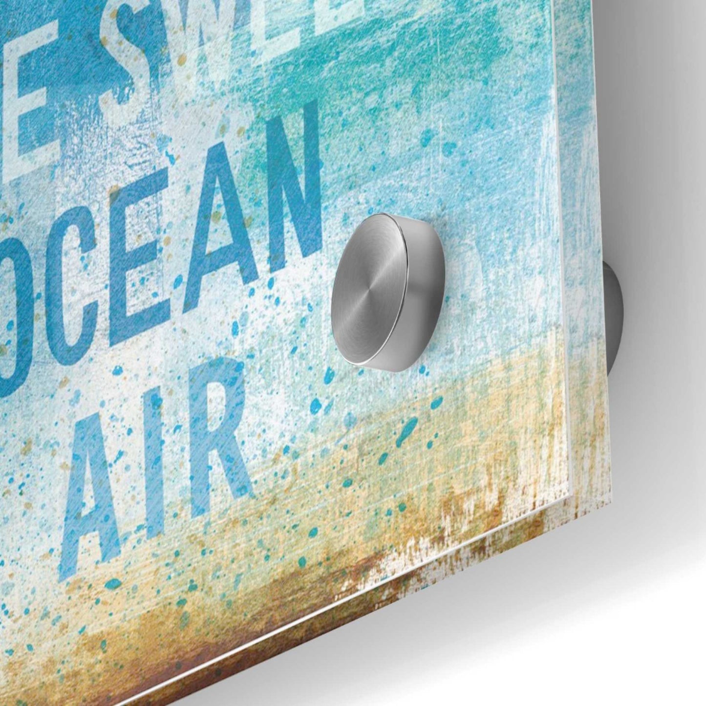 Epic Art 'Beachscape Abstract II' by Michael Mullan, Acrylic Glass Wall Art,36x36