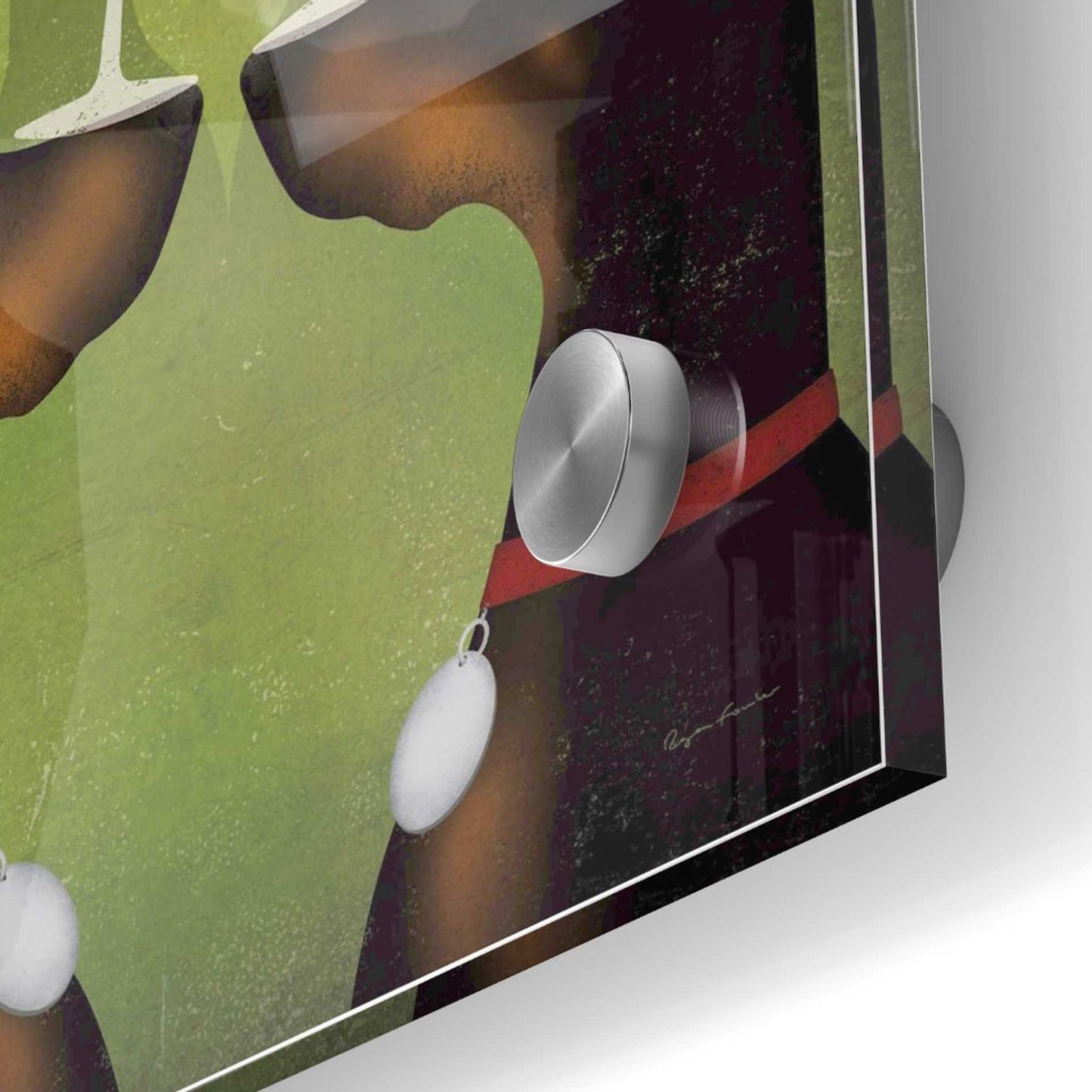 Epic Art 'Double Doberman Vineyards' by Ryan Fowler, Acrylic Glass Wall Art,36x36