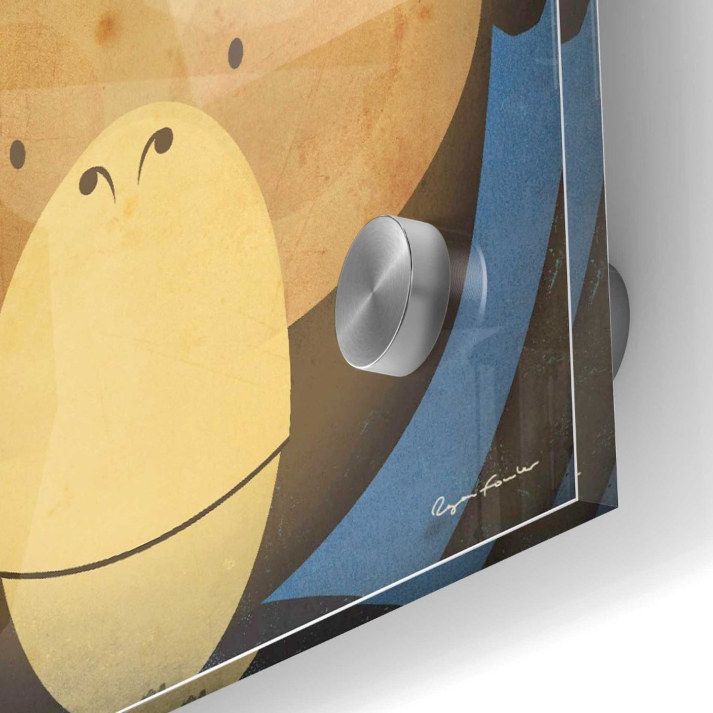 Epic Art 'Monkey Wow' by Ryan Fowler, Acrylic Glass Wall Art,36x36