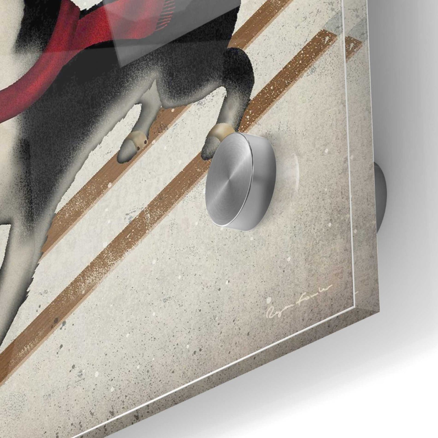 Epic Art 'Husky Ski Co' by Ryan Fowler, Acrylic Glass Wall Art,36x36