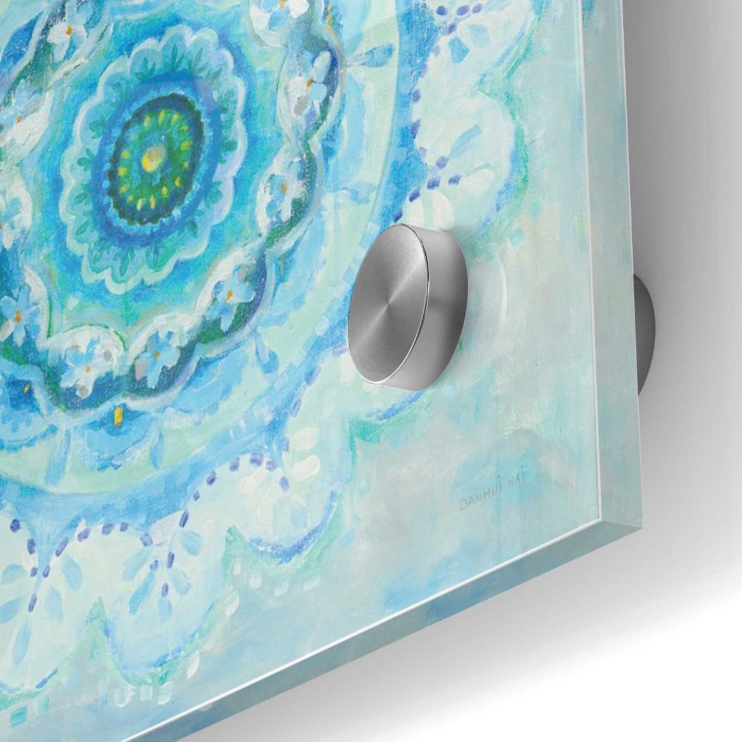 Epic Art 'Coastal Mandala' by Danhui Nai, Acrylic Glass Wall Art,36x36