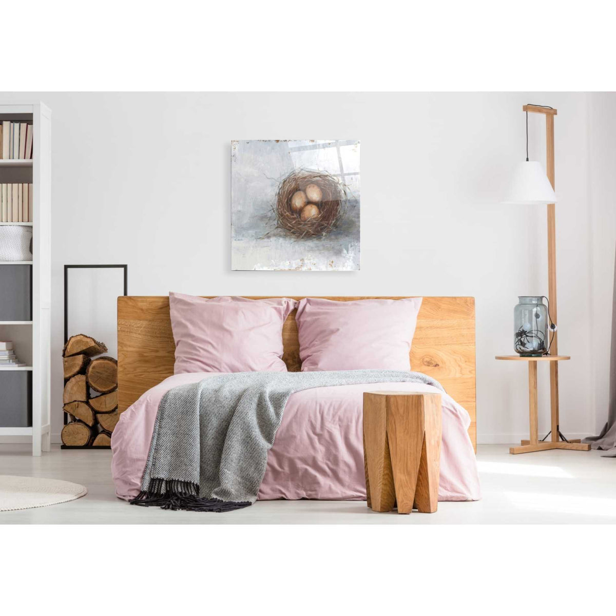 Epic Art 'Rustic Bird Nest II' by Ethan Harper Acrylic Glass Wall Art,36x36