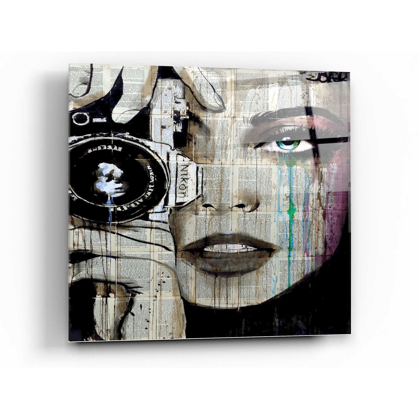 Epic Art 'Zoom' by Loui Jover, Acrylic Glass Wall Art,36x36