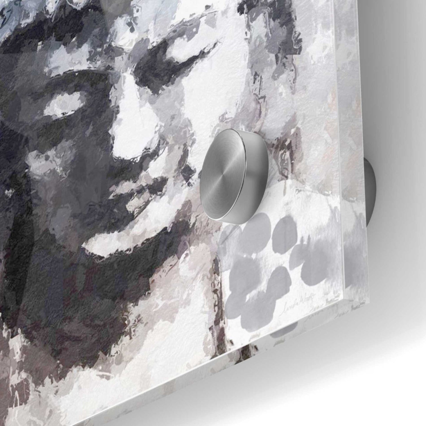 Epic Art 'Peaceful Buddha I' by Linda Woods, Acrylic Glass Wall Art,36x36