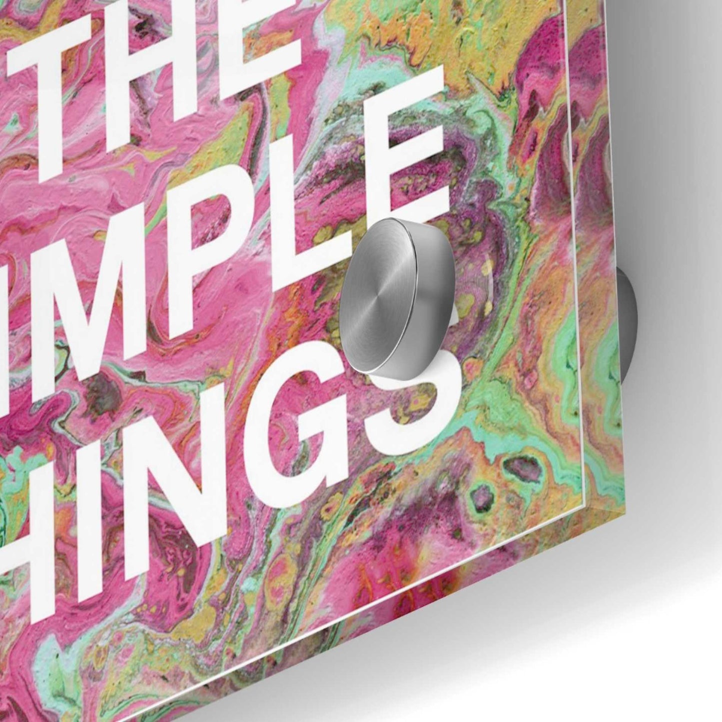 Epic Art 'Enjoy The Simple Things' by Linda Woods, Acrylic Glass Wall Art,36x36