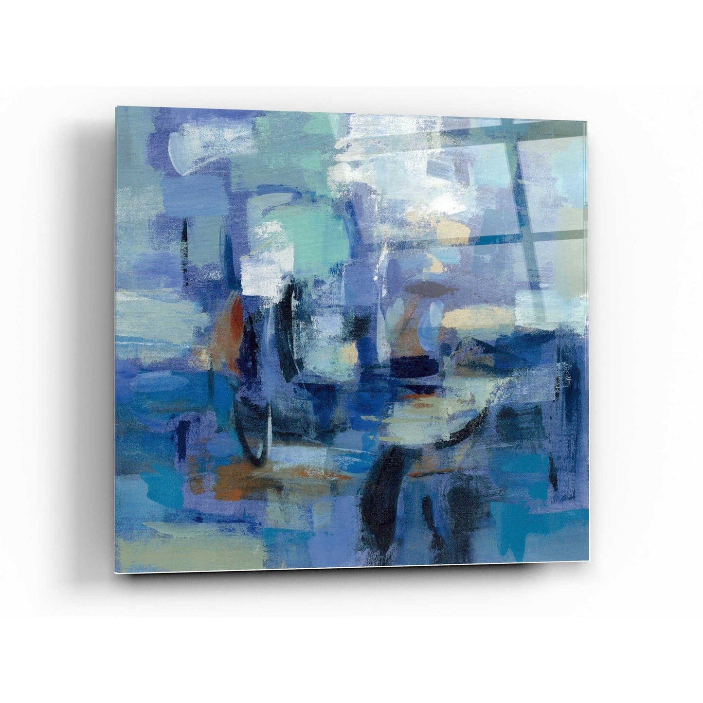 Epic Art 'Ultramarine Wave II' by Silvia Vassileva, Acrylic Glass Wall Art,36x36