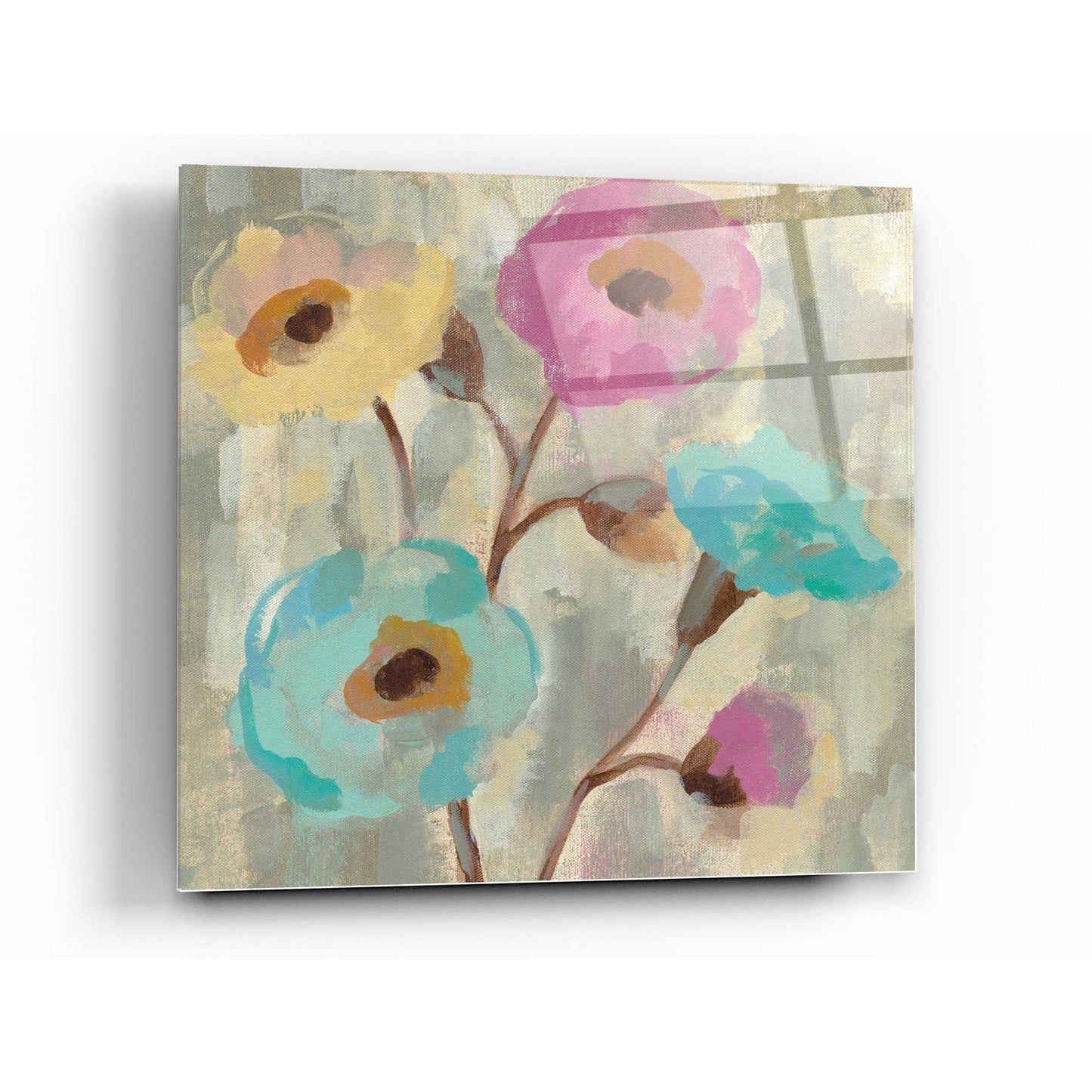 Epic Art 'Fog and Flowers II' by Silvia Vassileva, Acrylic Glass Wall Art,36x36