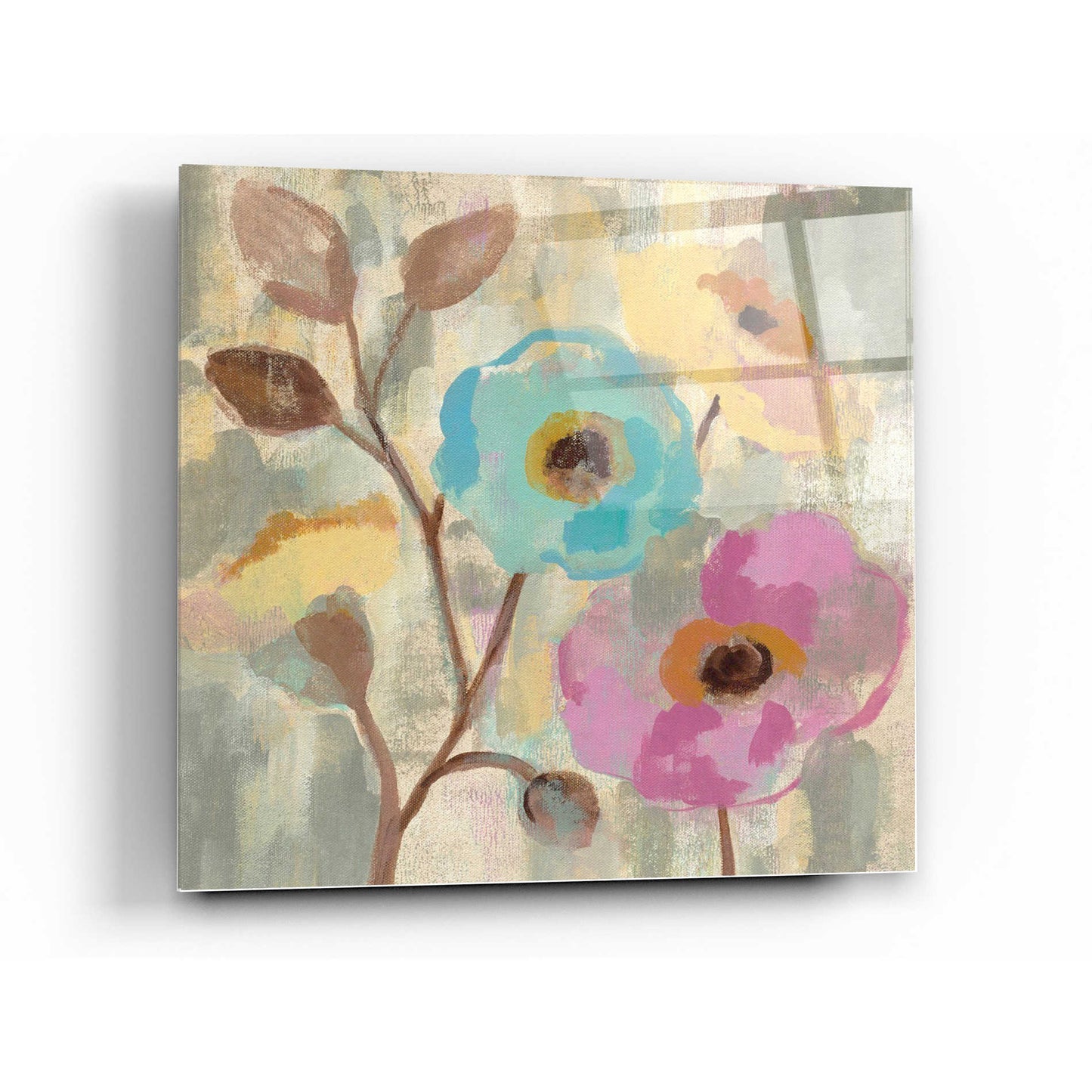 Epic Art 'Fog and Flowers III' by Silvia Vassileva, Acrylic Glass Wall Art,36x36