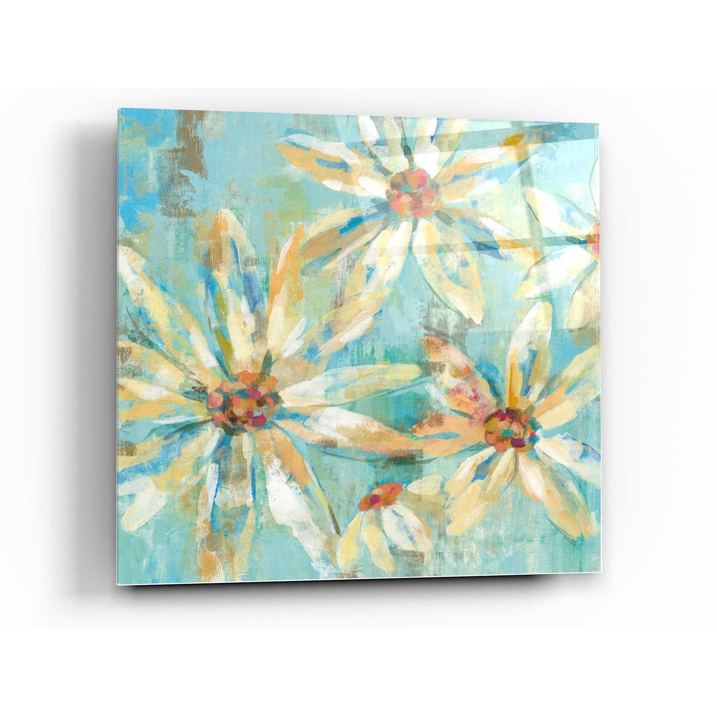 Epic Art 'Fjord Floral I' by Silvia Vassileva, Acrylic Glass Wall Art,36x36