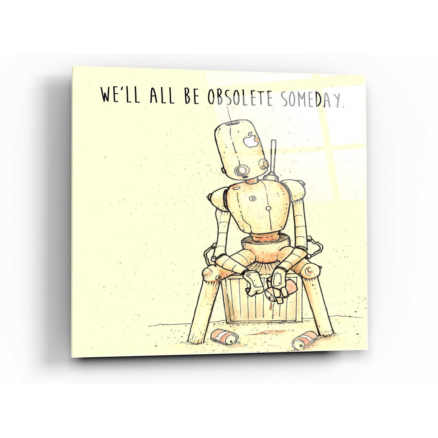 Epic Art 'Obsolete' by Craig Snodgrass, Acrylic Glass Wall Art,36x36