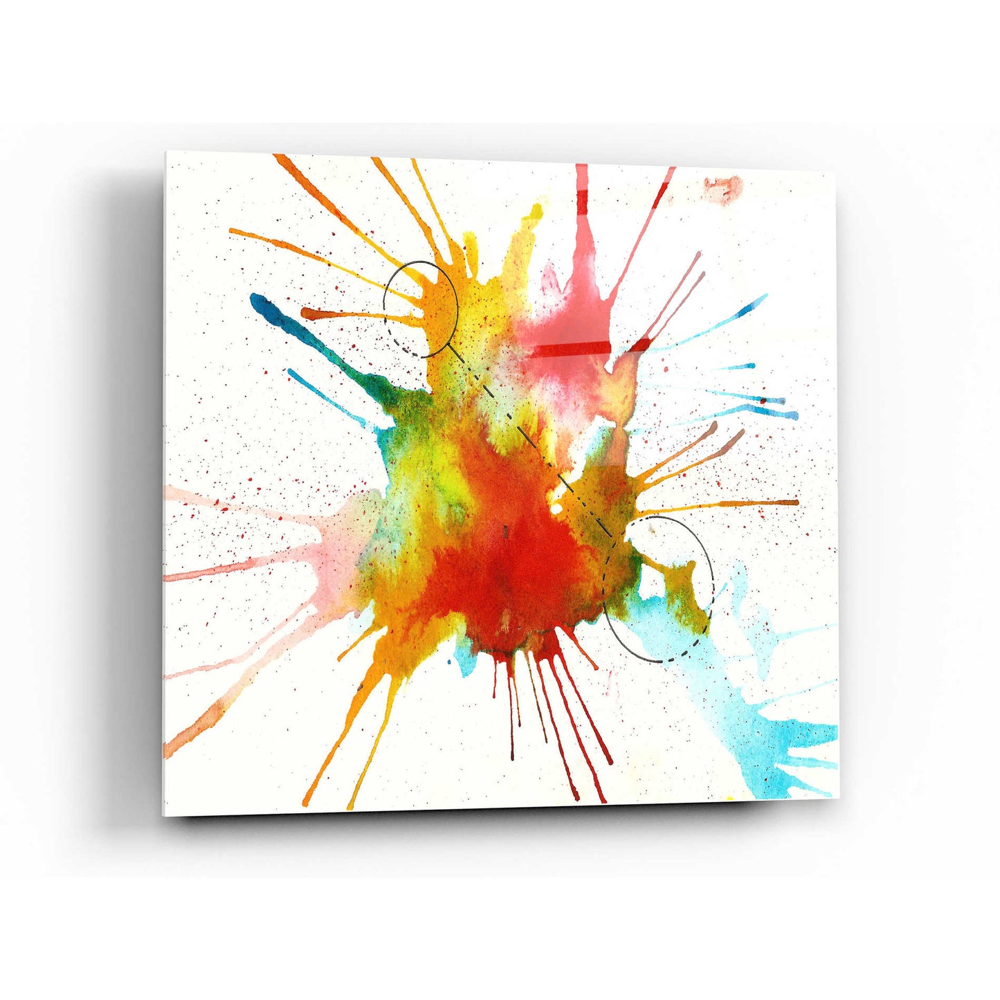 Epic Art 'Watercolor Splat' by Craig Snodgrass, Acrylic Glass Wall Art,36x36