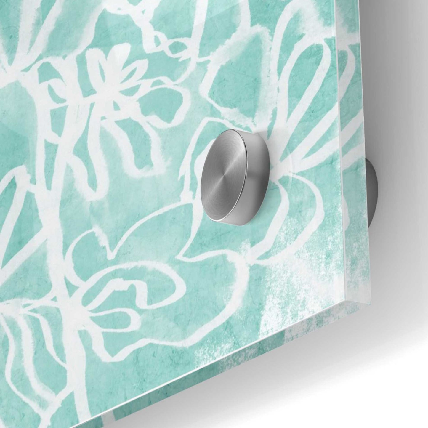 Epic Art 'Refresh Mint' by Linda Woods, Acrylic Glass Wall Art,36x36