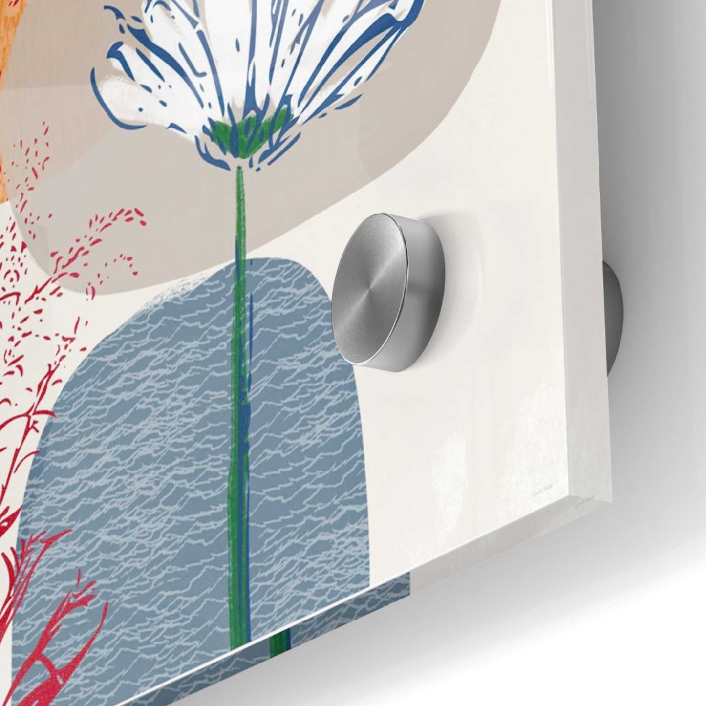 Epic Art 'Fall Floral II' by Linda Woods, Acrylic Glass Wall Art,36x36