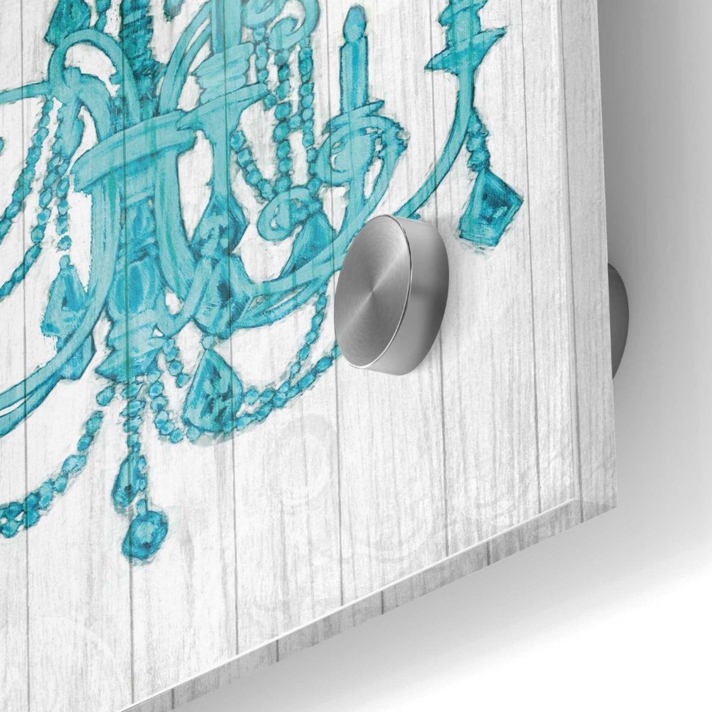 Epic Art 'Luxurious Lights III Turquoise' by James Wiens, Acrylic Glass Wall Art,36x36