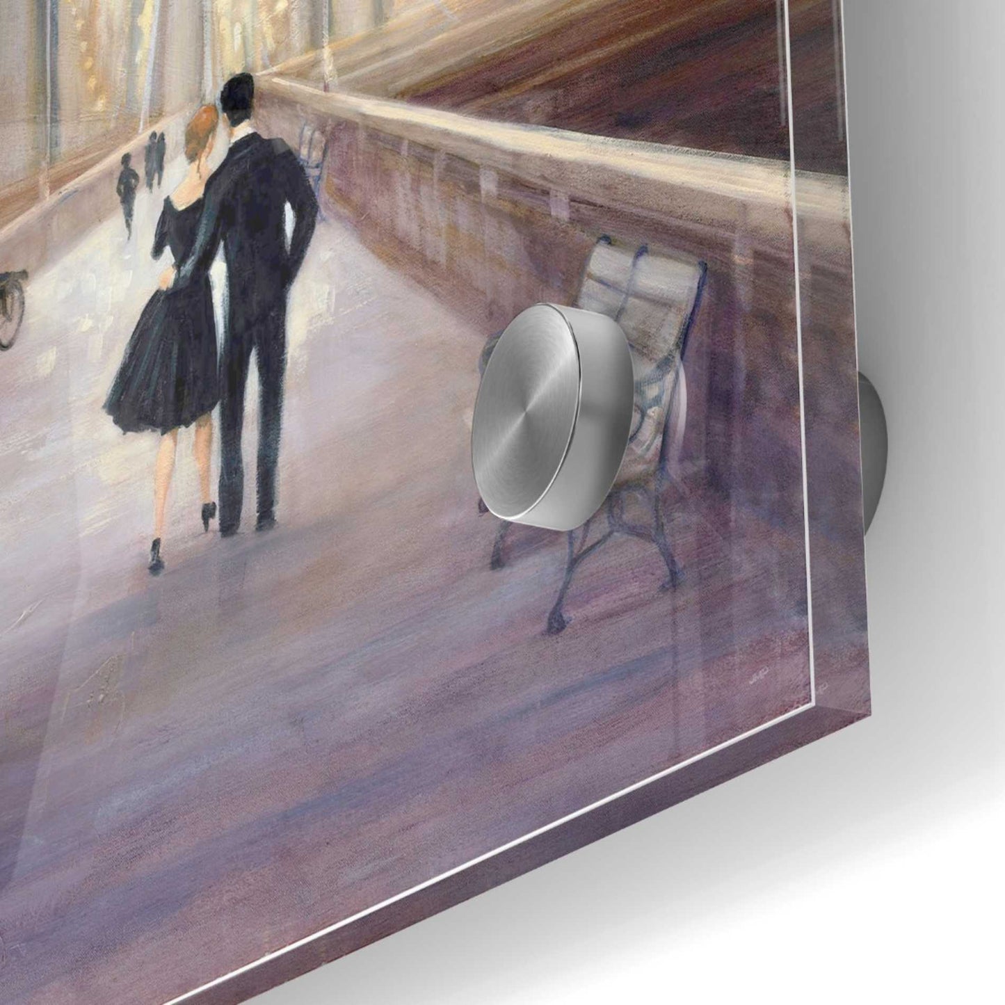 Epic Art 'Bridge to NY' by Julia Purinton, Acrylic Glass Wall Art,36x36