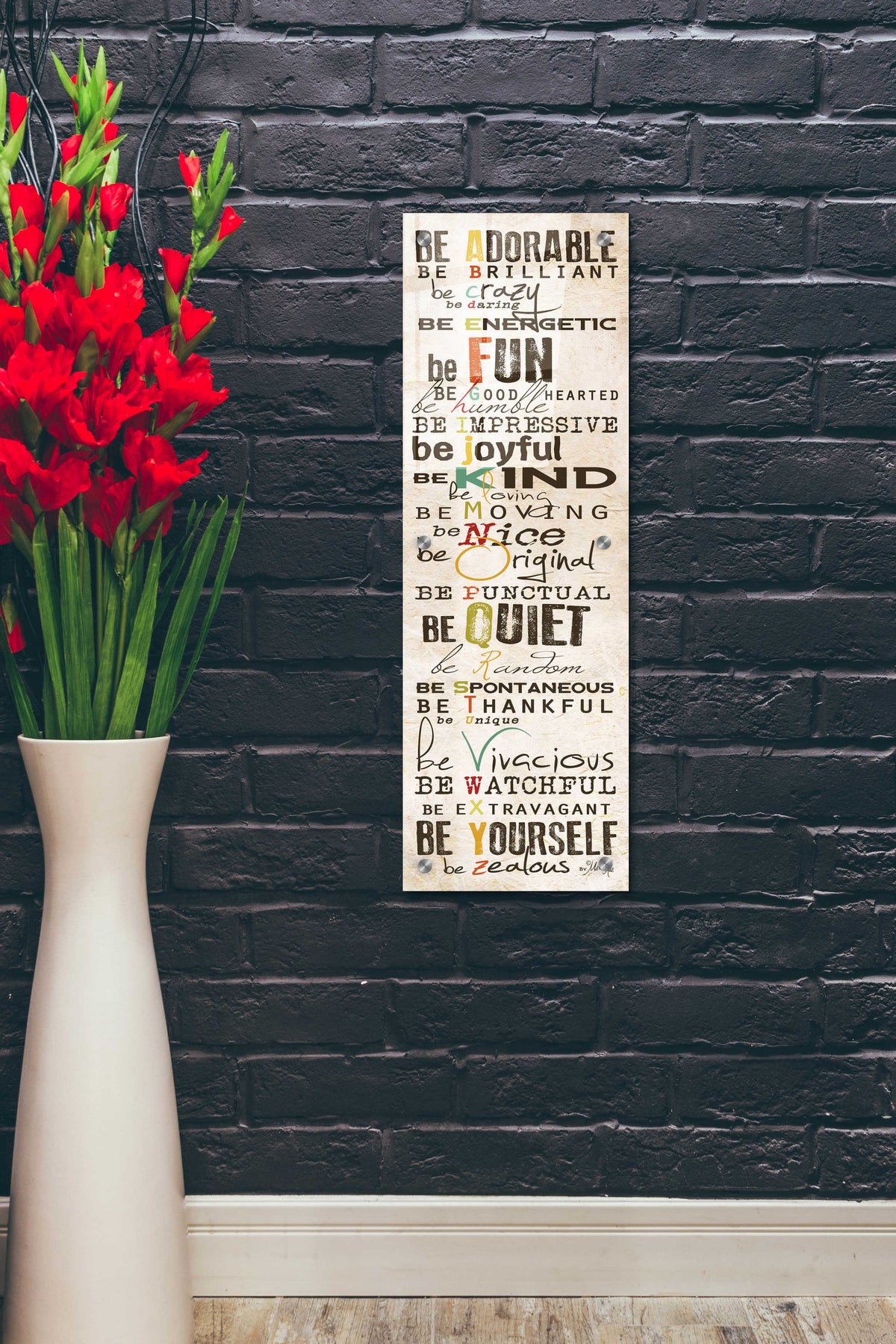 Epic Art 'The Way to Be' by Marla Rae, Acrylic Glass Wall Art,12x36