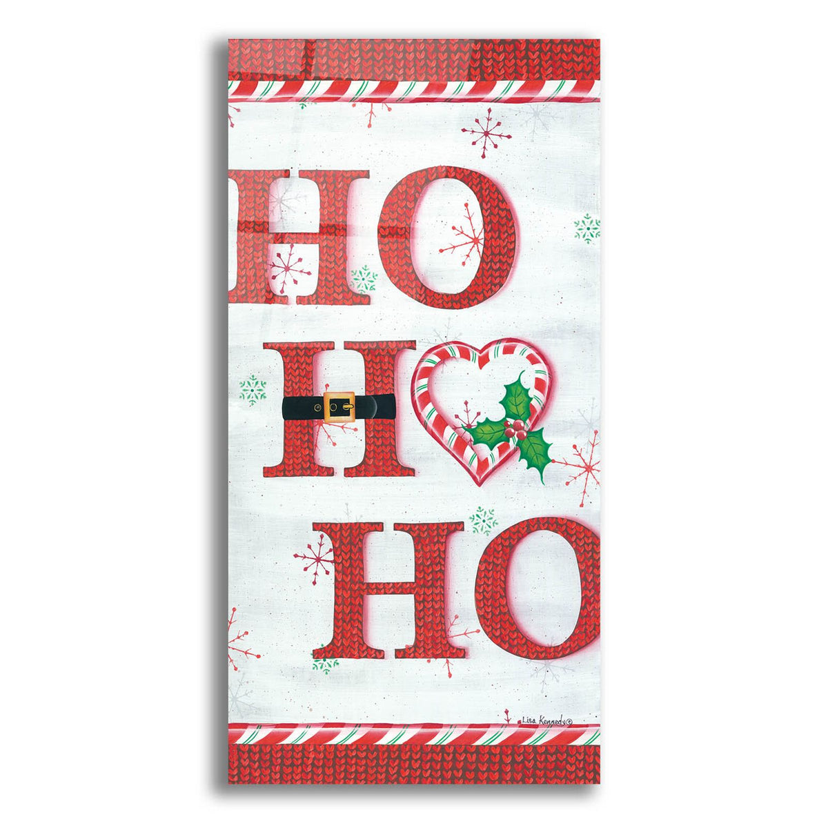 Ho Ho Ho by Lisa Kennedy acrylic glass wall art