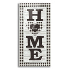 Black & White Plaid Home by Lisa Kennedy acrylic glass wall art