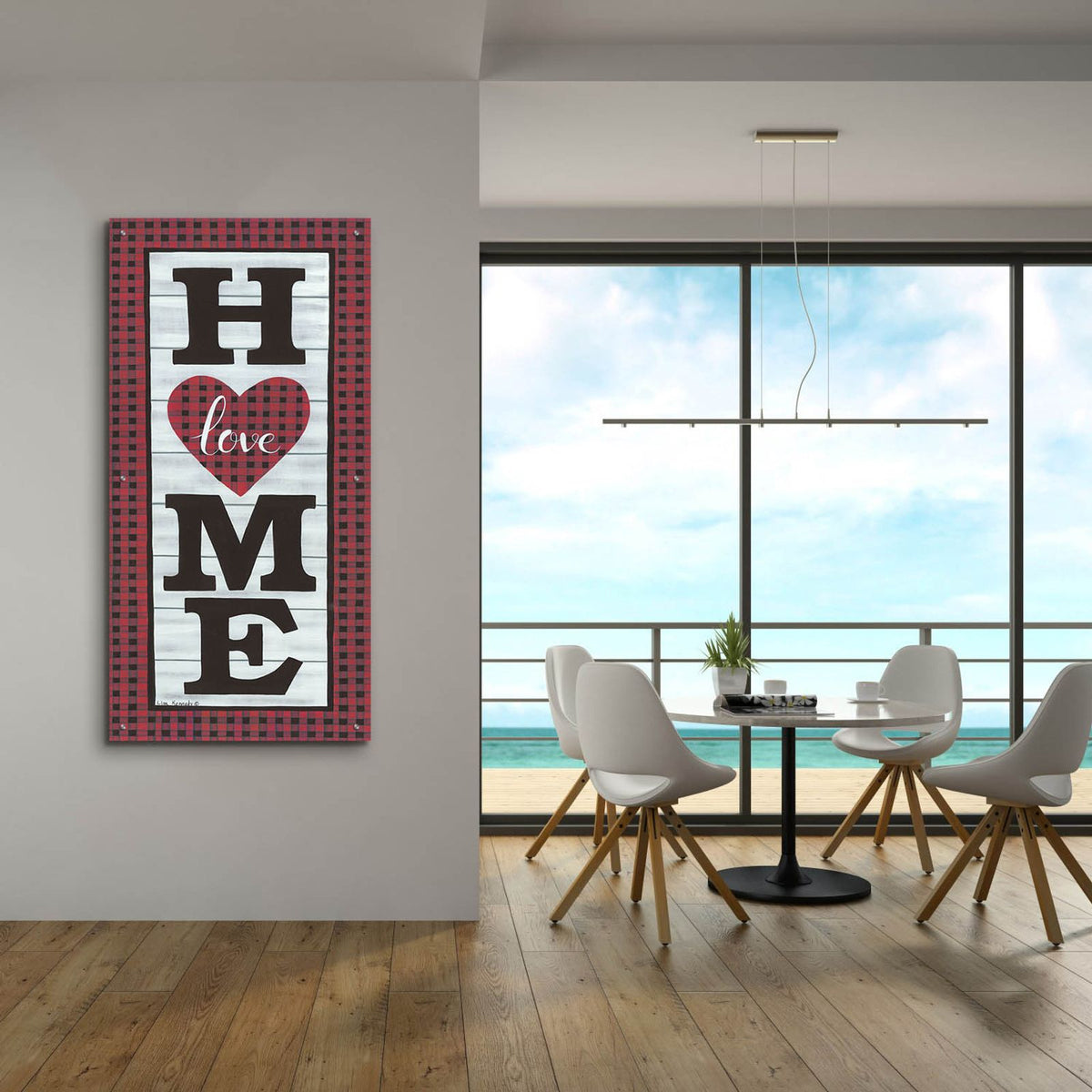Love Home by Lisa Kennedy - 24x48 acrylic wall art in a room
