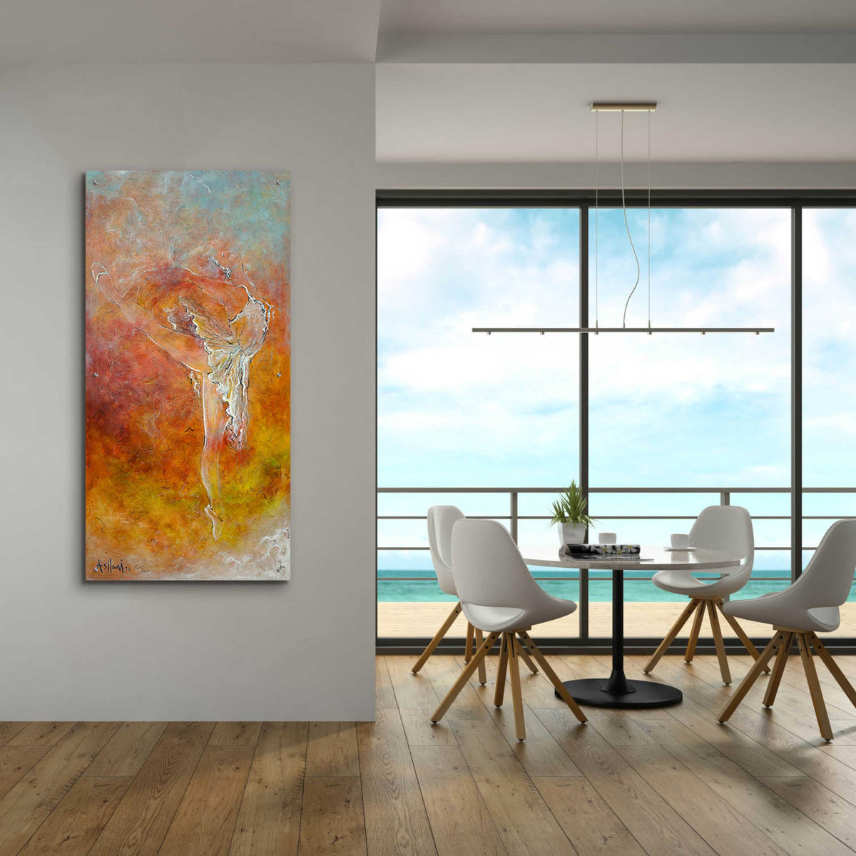 Epic Art 'Dance Course' by Samedin Asllani, Acrylic Glass Wall Art,24x48
